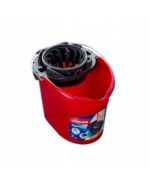 VILEDA SUPER WIADRO Z WYCISKACZEM OKRĄGŁE 13L CZERWONE