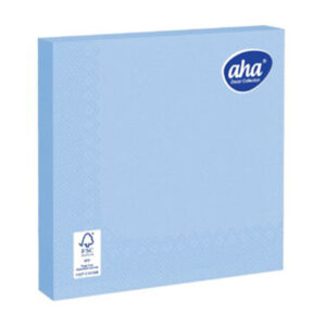 SERWETKI 'AHA' 20szt. NIEBIESKIE 33x33cm