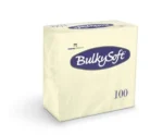 Serwetki kremowe 2-warstwowe BULKYsoft 40x40 cm 100 szt. – eleganckie papierowe serwetki